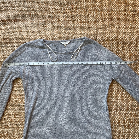 LUCKY Brand Grey Sweater with drawstring arms - Picture 4 of 6